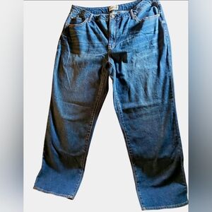 Edited By Remi Bader Women's Loose Straight Leg Blue Jeans 18W